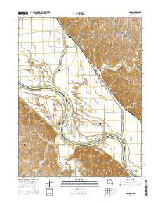 Oregon Missouri Current topographic map, 1:24000 scale, 7.5 X 7.5 Minute, Year 2014