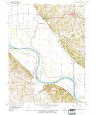 Oregon Missouri Historical topographic map, 1:24000 scale, 7.5 X 7.5 Minute, Year 1959