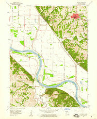 Oregon Missouri Historical topographic map, 1:24000 scale, 7.5 X 7.5 Minute, Year 1959