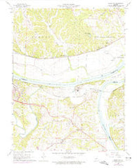 Osage City Missouri Historical topographic map, 1:24000 scale, 7.5 X 7.5 Minute, Year 1967