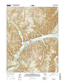 Osceola Missouri Current topographic map, 1:24000 scale, 7.5 X 7.5 Minute, Year 2015