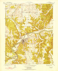 Osceola Missouri Historical topographic map, 1:24000 scale, 7.5 X 7.5 Minute, Year 1939