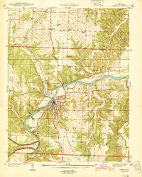 Osceola Missouri Historical topographic map, 1:24000 scale, 7.5 X 7.5 Minute, Year 1940