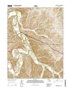 Otterville East Missouri Current topographic map, 1:24000 scale, 7.5 X 7.5 Minute, Year 2015
