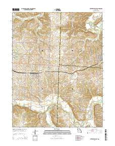 Otterville West Missouri Current topographic map, 1:24000 scale, 7.5 X 7.5 Minute, Year 2014