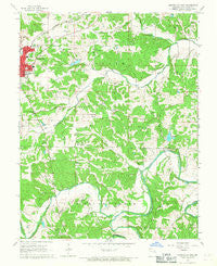 Owensville East Missouri Historical topographic map, 1:24000 scale, 7.5 X 7.5 Minute, Year 1966