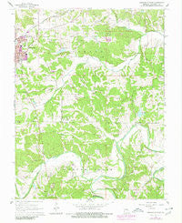 Owensville East Missouri Historical topographic map, 1:24000 scale, 7.5 X 7.5 Minute, Year 1966