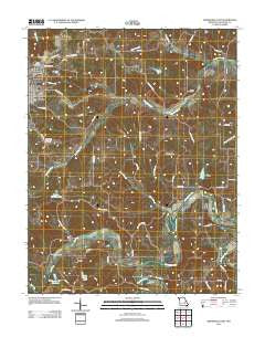 Owensville East Missouri Historical topographic map, 1:24000 scale, 7.5 X 7.5 Minute, Year 2012
