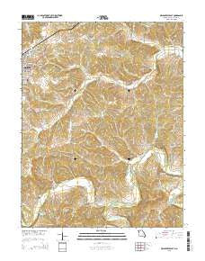 Owensville East Missouri Current topographic map, 1:24000 scale, 7.5 X 7.5 Minute, Year 2015
