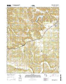 Owensville West Missouri Current topographic map, 1:24000 scale, 7.5 X 7.5 Minute, Year 2015
