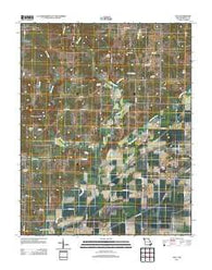 Oxly Missouri Historical topographic map, 1:24000 scale, 7.5 X 7.5 Minute, Year 2011