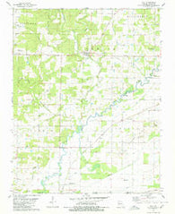 Oxly Missouri Historical topographic map, 1:24000 scale, 7.5 X 7.5 Minute, Year 1979