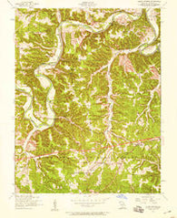 Ozark Springs Missouri Historical topographic map, 1:24000 scale, 7.5 X 7.5 Minute, Year 1954