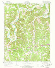 Ozark Springs Missouri Historical topographic map, 1:24000 scale, 7.5 X 7.5 Minute, Year 1954