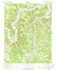 Ozark Springs Missouri Historical topographic map, 1:24000 scale, 7.5 X 7.5 Minute, Year 1954