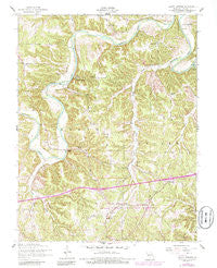 Ozark Springs Missouri Historical topographic map, 1:24000 scale, 7.5 X 7.5 Minute, Year 1954