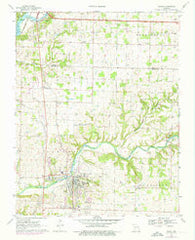 Ozark Missouri Historical topographic map, 1:24000 scale, 7.5 X 7.5 Minute, Year 1970