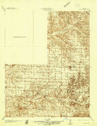 Ozark Missouri Historical topographic map, 1:48000 scale, 15 X 15 Minute, Year 1937