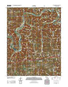Ozark Springs Missouri Historical topographic map, 1:24000 scale, 7.5 X 7.5 Minute, Year 2012