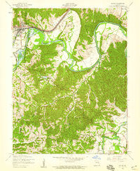 Pacific Missouri Historical topographic map, 1:24000 scale, 7.5 X 7.5 Minute, Year 1954