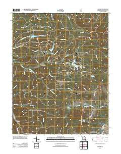 Palmer Missouri Historical topographic map, 1:24000 scale, 7.5 X 7.5 Minute, Year 2011