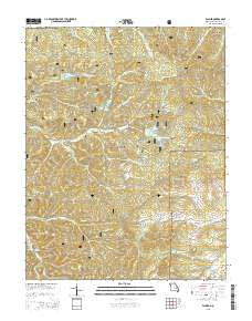 Palmer Missouri Current topographic map, 1:24000 scale, 7.5 X 7.5 Minute, Year 2015