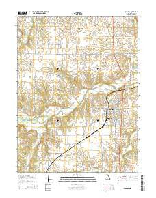 Palmyra Missouri Current topographic map, 1:24000 scale, 7.5 X 7.5 Minute, Year 2015