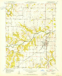 Palmyra Missouri Historical topographic map, 1:24000 scale, 7.5 X 7.5 Minute, Year 1950