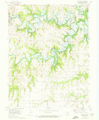 Paris East Missouri Historical topographic map, 1:24000 scale, 7.5 X 7.5 Minute, Year 1972