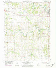 Paris West Missouri Historical topographic map, 1:24000 scale, 7.5 X 7.5 Minute, Year 1960