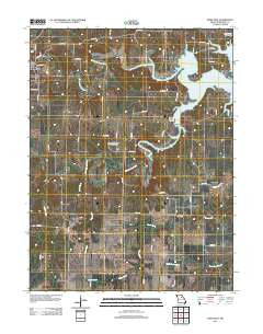 Paris East Missouri Historical topographic map, 1:24000 scale, 7.5 X 7.5 Minute, Year 2012