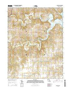 Paris East Missouri Current topographic map, 1:24000 scale, 7.5 X 7.5 Minute, Year 2015