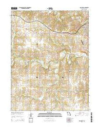 Paris West Missouri Current topographic map, 1:24000 scale, 7.5 X 7.5 Minute, Year 2014