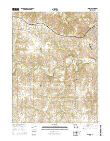 Paris West Missouri Current topographic map, 1:24000 scale, 7.5 X 7.5 Minute, Year 2014