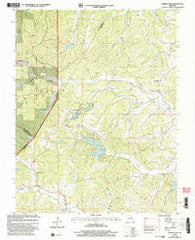 Parker Lake Missouri Historical topographic map, 1:24000 scale, 7.5 X 7.5 Minute, Year 2000