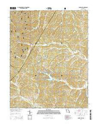 Parker Lake Missouri Current topographic map, 1:24000 scale, 7.5 X 7.5 Minute, Year 2015