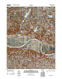 Parkville Missouri Historical topographic map, 1:24000 scale, 7.5 X 7.5 Minute, Year 2012