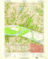 Parkville Missouri Historical topographic map, 1:24000 scale, 7.5 X 7.5 Minute, Year 1948