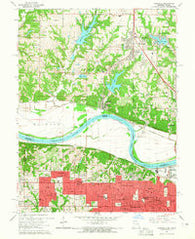 Parkville Missouri Historical topographic map, 1:24000 scale, 7.5 X 7.5 Minute, Year 1964