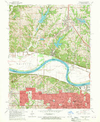 Parkville Missouri Historical topographic map, 1:24000 scale, 7.5 X 7.5 Minute, Year 1964
