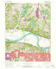 Parkville Missouri Historical topographic map, 1:24000 scale, 7.5 X 7.5 Minute, Year 1964