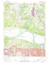 Parkville Missouri Historical topographic map, 1:24000 scale, 7.5 X 7.5 Minute, Year 1964