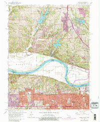 Parkville Missouri Historical topographic map, 1:24000 scale, 7.5 X 7.5 Minute, Year 1964