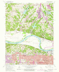 Parkville Missouri Historical topographic map, 1:24000 scale, 7.5 X 7.5 Minute, Year 1964