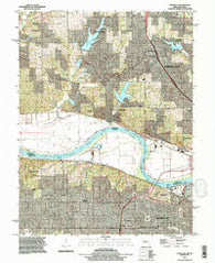 Parkville Missouri Historical topographic map, 1:24000 scale, 7.5 X 7.5 Minute, Year 1991