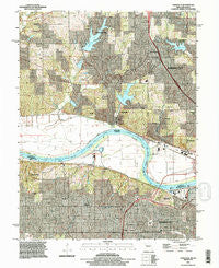 Parkville Missouri Historical topographic map, 1:24000 scale, 7.5 X 7.5 Minute, Year 1991
