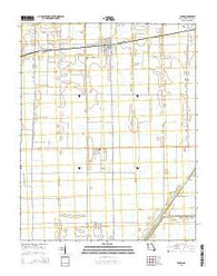 Parma Missouri Current topographic map, 1:24000 scale, 7.5 X 7.5 Minute, Year 2015