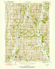 Parnell Missouri Historical topographic map, 1:62500 scale, 15 X 15 Minute, Year 1940