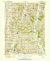 Parnell Missouri Historical topographic map, 1:62500 scale, 15 X 15 Minute, Year 1940