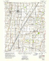 Pascola Missouri Historical topographic map, 1:62500 scale, 15 X 15 Minute, Year 1955